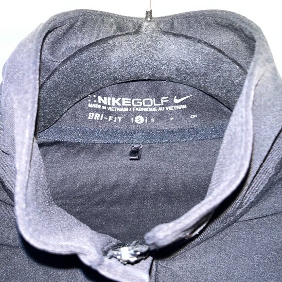 Nike Golf Dri-Fit Black 1/4 Zip Pullover S - Picture 3 of 8